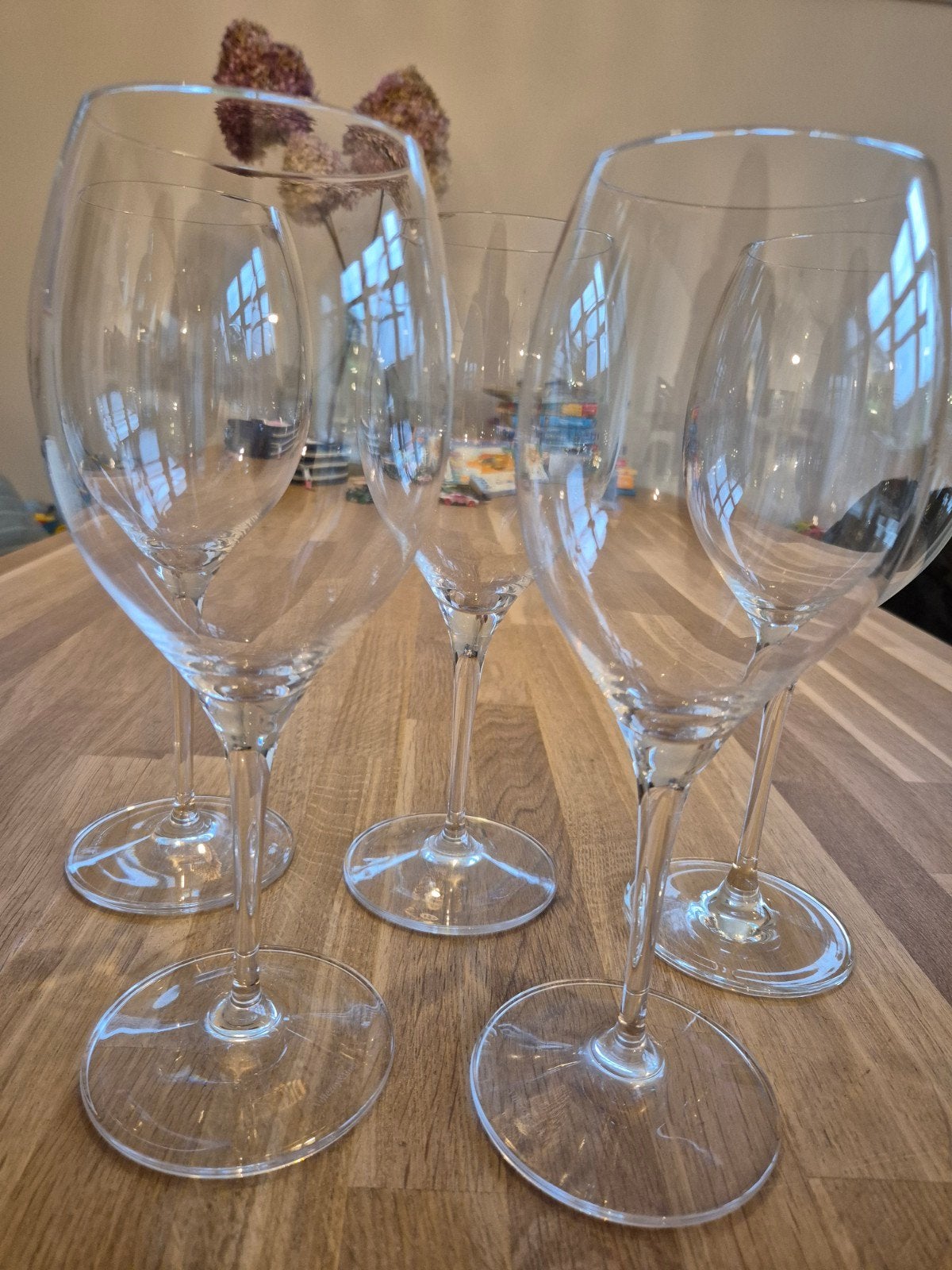 Villeroy en Boch, 'Maxima' rode wijnglazen 5st., Huis en Inrichting, Keuken | Servies, Ophalen, Glas of Glazen, Overige stijlen