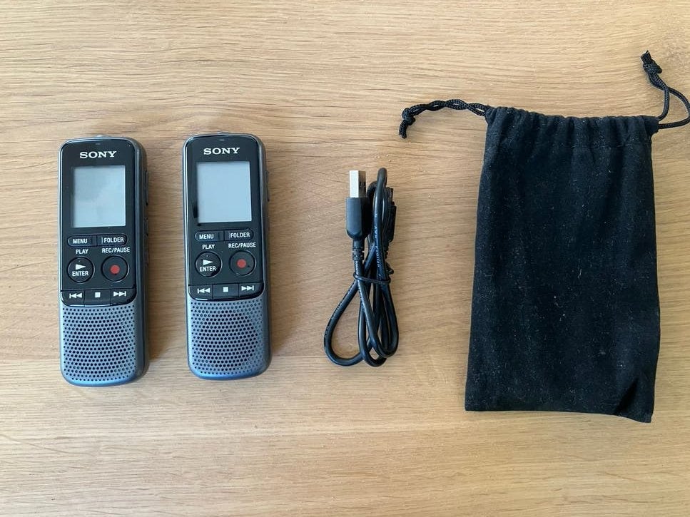 Sony ICD-PX240 digitale voicerecorder - Zo goed als nieuw, Ophalen of Verzenden, Zo goed als nieuw