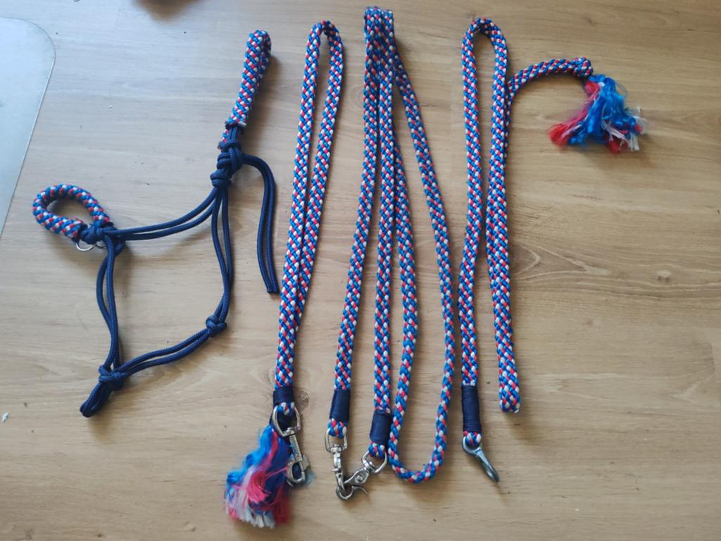 Touwhalsterset + Neckrope + Teugels Pony, Dieren en Toebehoren, Ophalen of Verzenden, Gebruikt, Recreatie