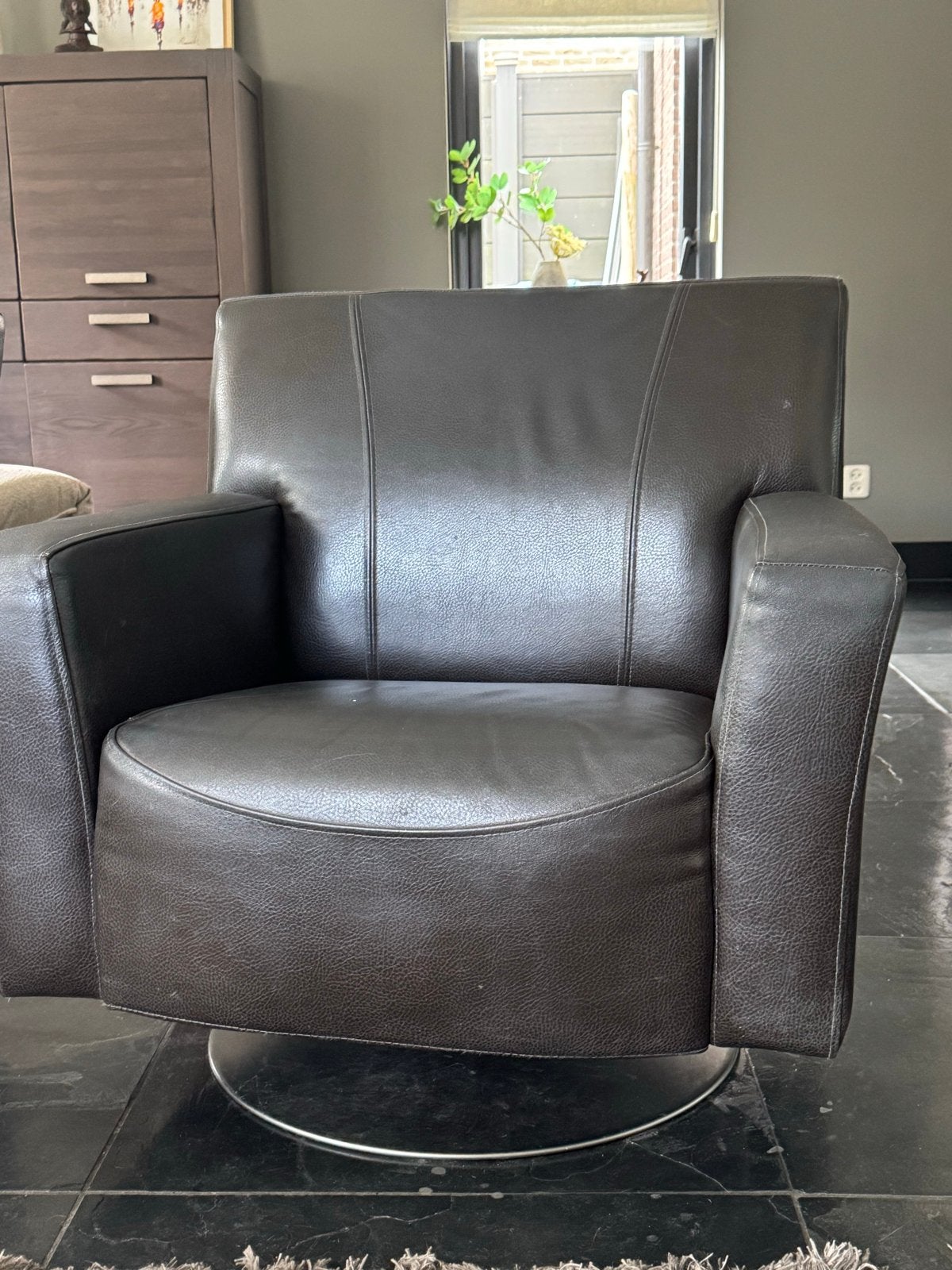 Twee comfortabele draaibare fauteuils van H&H, Ophalen, Kunststof, Gebruikt, Twee