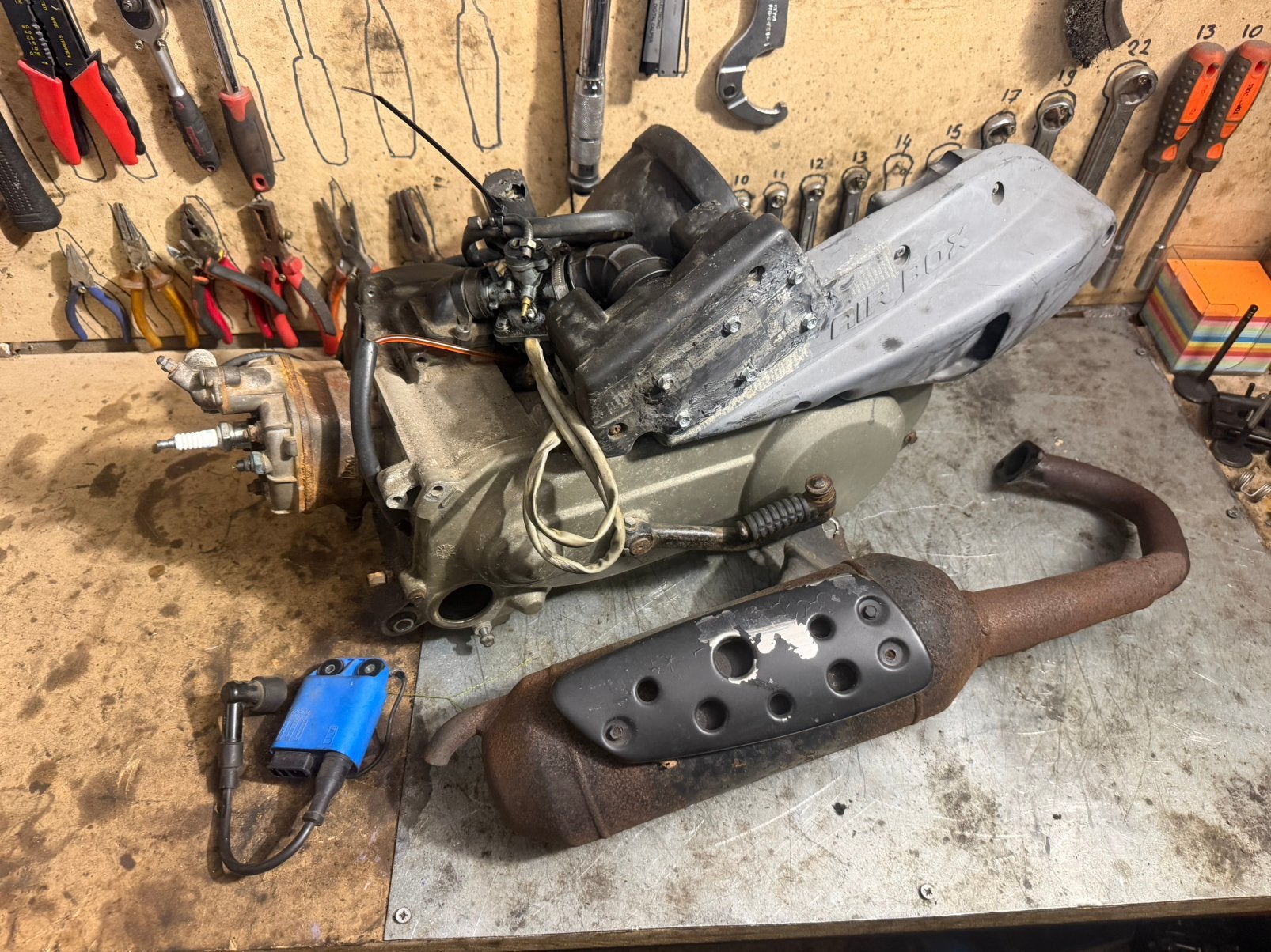 Piaggio quartz motor 70cc, Ophalen
