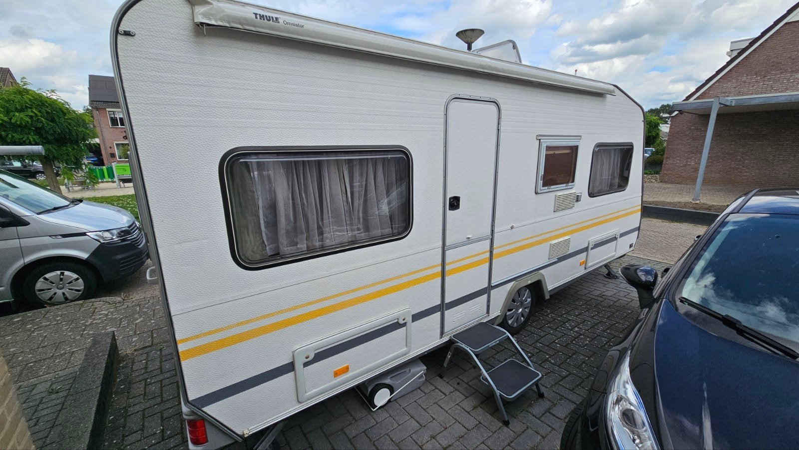 Knaus Sudwind 485TU 1989 - Stapelbed, Caravans en Kamperen, Caravans, Serviceluik, Treinzit, Particulier, Knaus