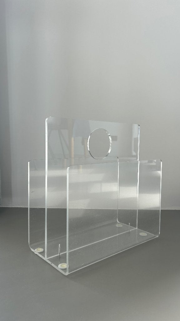 Vintage Plexiglas Tijdschriftenhouder, Ophalen, Gebruikt