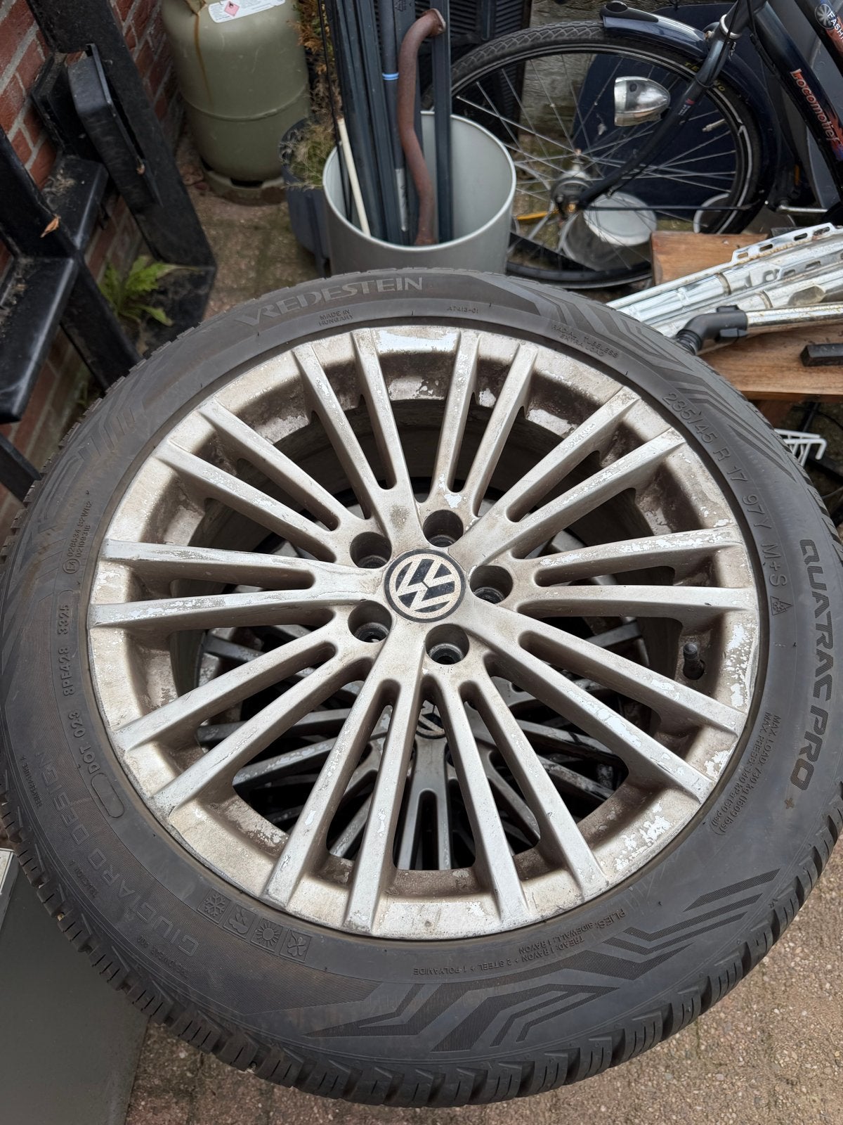 17 inch Velgen 5x100 met nieuwe Vredestein banden Golf 4, Auto-onderdelen, Ophalen, Banden en Velgen, Nieuw, 17 inch