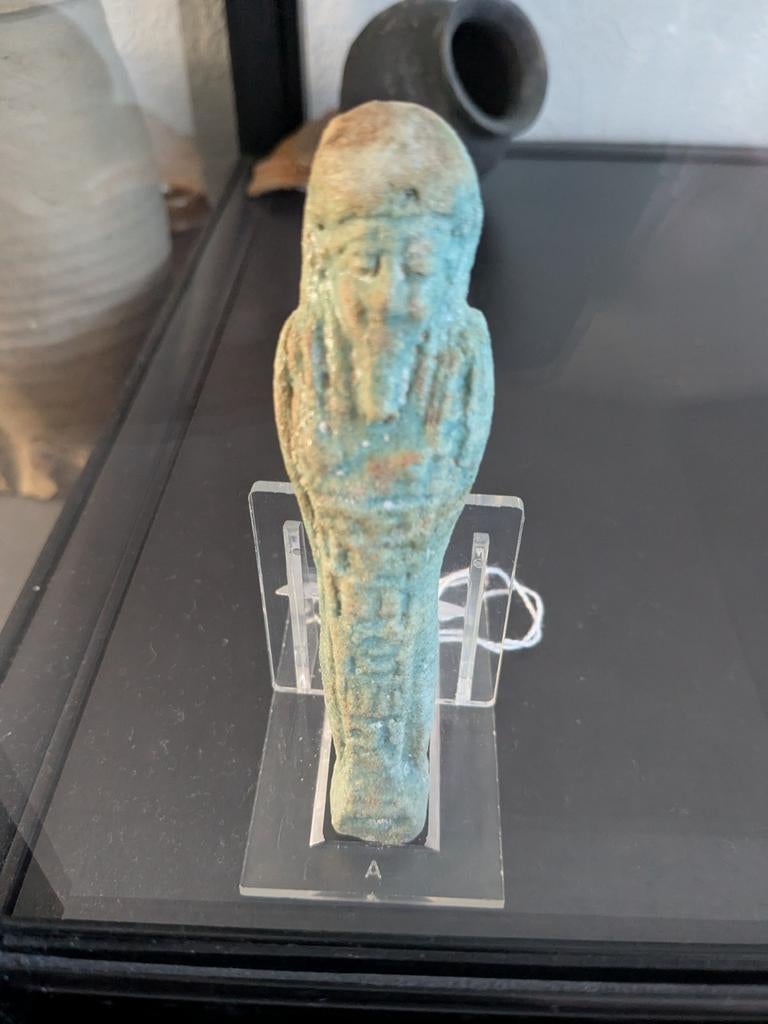 Oud Egyptisch Usjabti beeldje - Bodemvondst, Antiek en Kunst, Ophalen