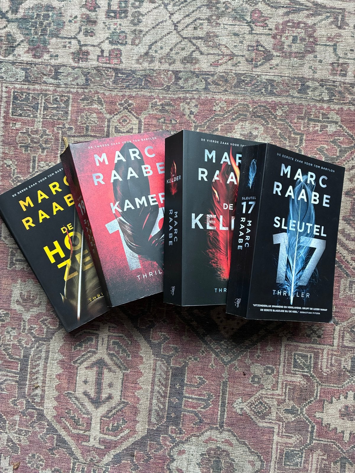 Marc Raabe: Sleutel 17, De Kelder, De Kamer,De Horzel, Ophalen of Verzenden, Zo goed als nieuw, Europa overig