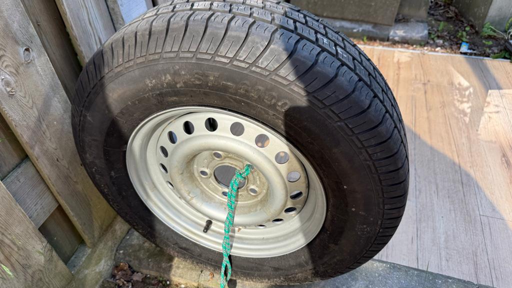 GT Kargomax ST-6000, 185R14C, Hobby Caravan Spare Tire, Ophalen, 14 inch, Overige, Bestelwagen