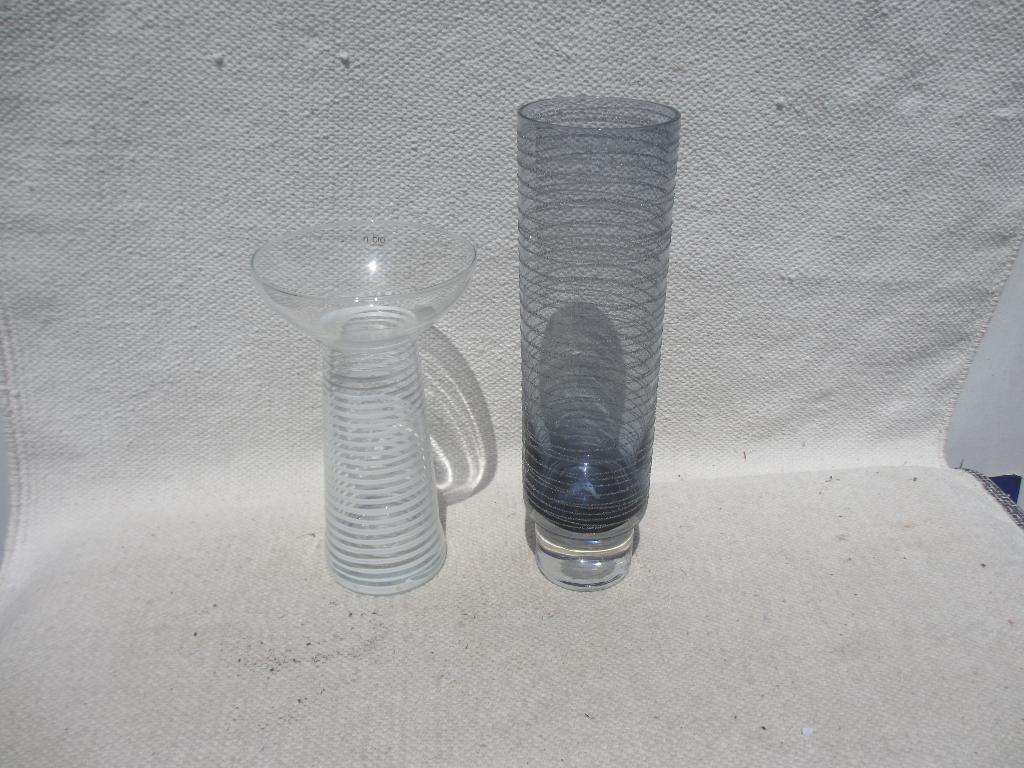 Twee vintage vazen NYBRO en SEA Glasbrük, Ophalen of Verzenden