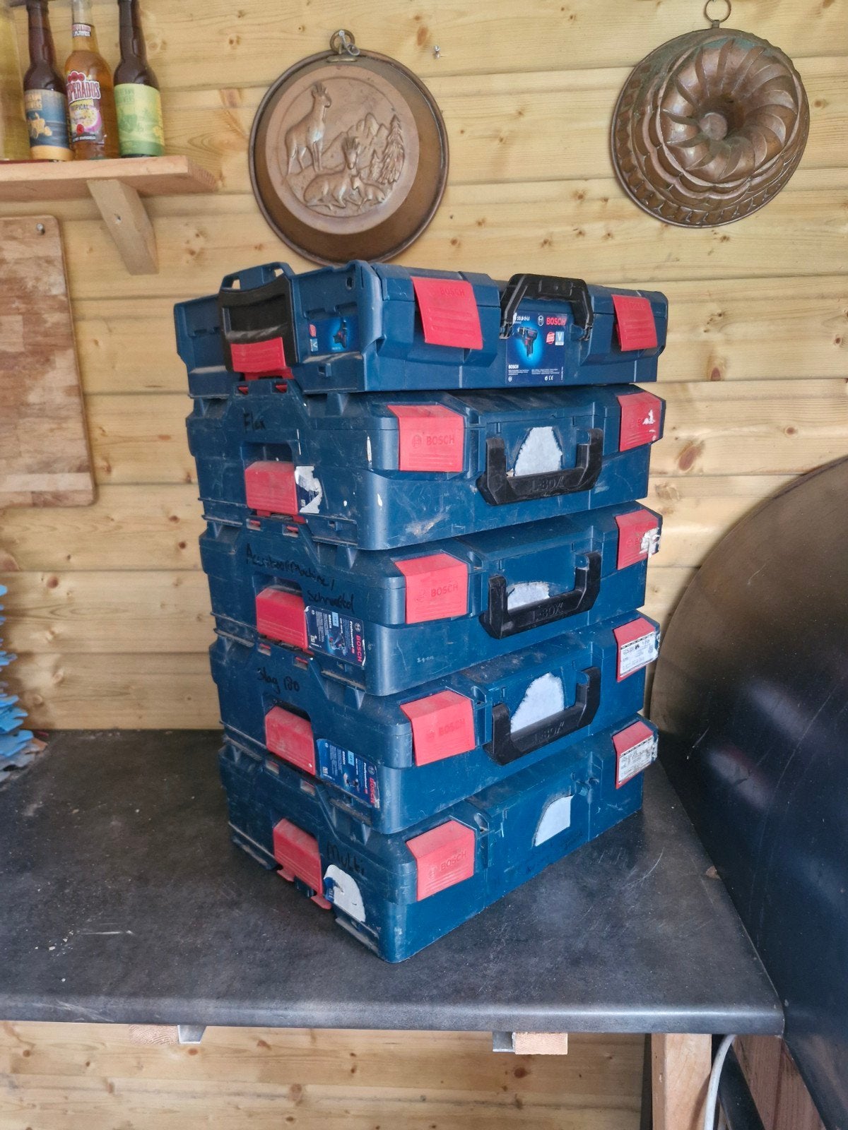 Bosch L-Boxx Gereedschapskisten (Set van 5), Ophalen, Gebruikt