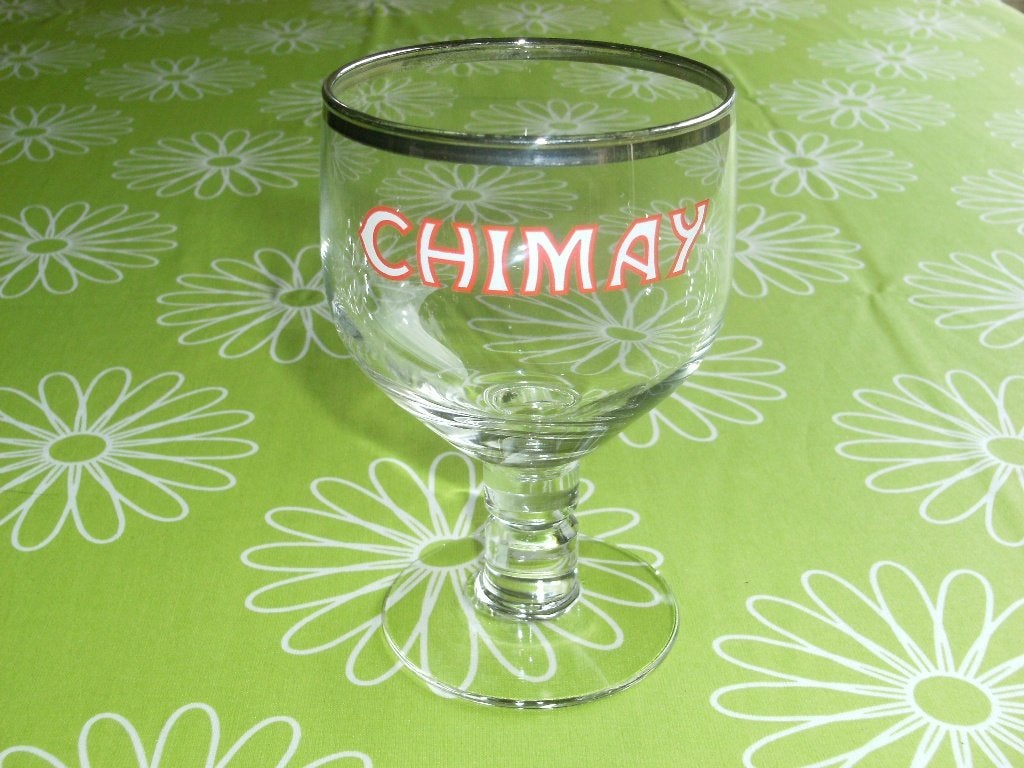 Bierglas Chimay trappistenbieren, Ophalen of Verzenden, Nieuw, Glas of Glazen, Overige merken