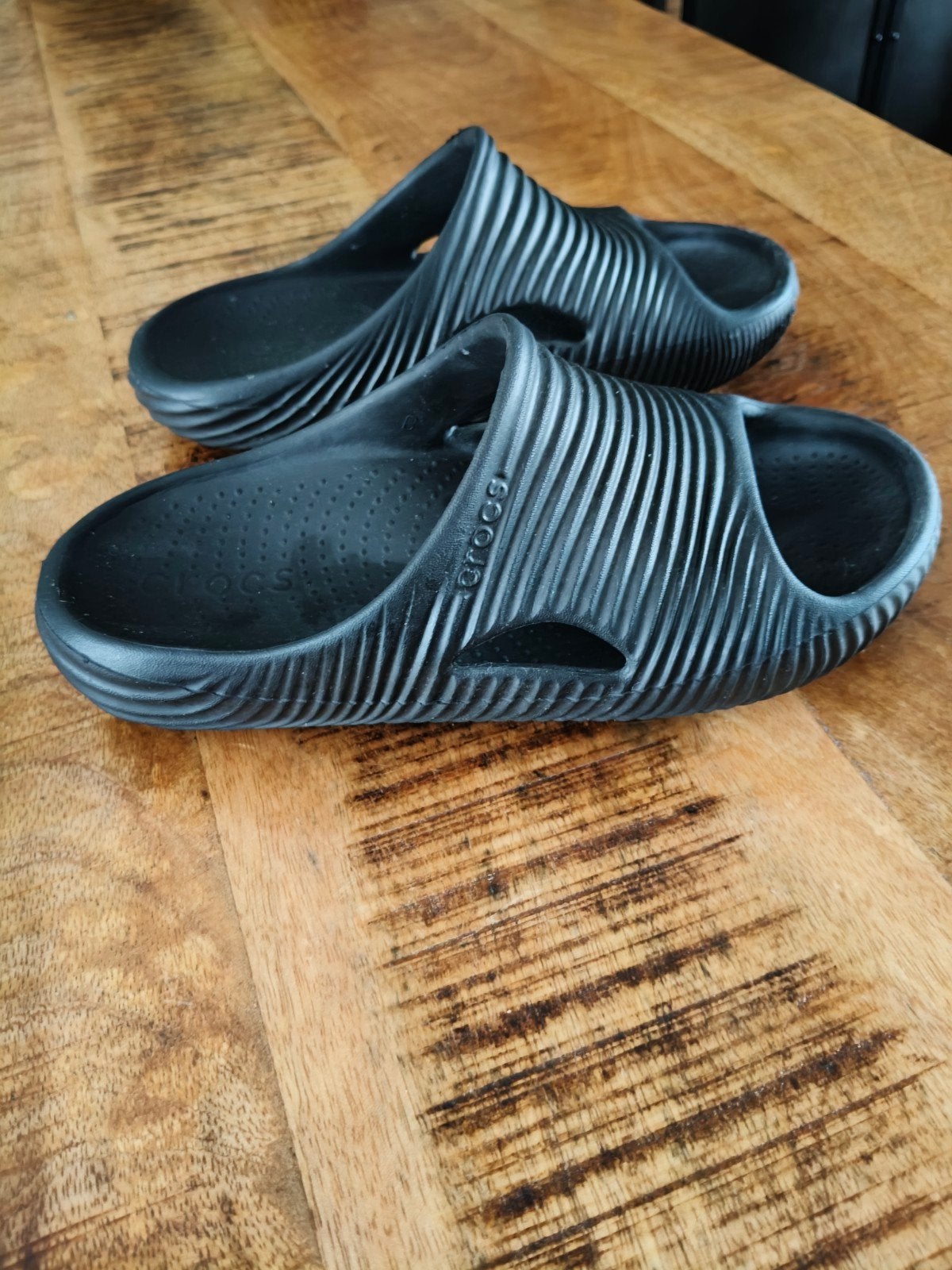 zwarte dames Crocs 40, Ophalen of Verzenden, Zo goed als nieuw, Zwart, Instappers