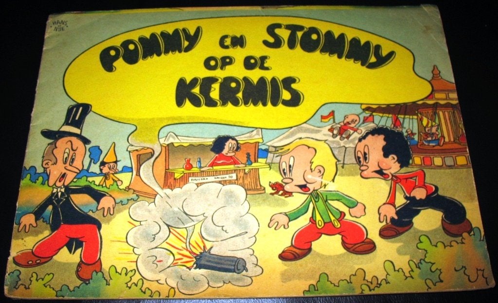 Strip Pommy en Stommy op de kermis Hans Nije OUD, Eén stripboek, Ophalen of Verzenden, Gelezen