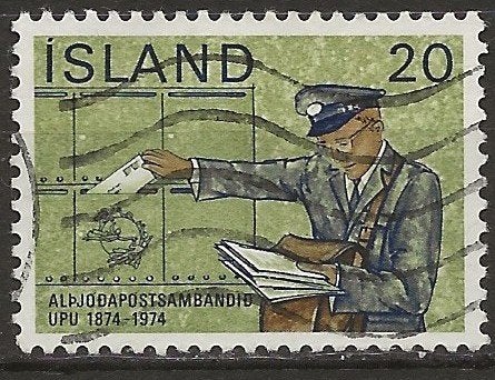 IJsland, Postzegels en Munten, Ophalen of Verzenden, IJsland, Gestempeld