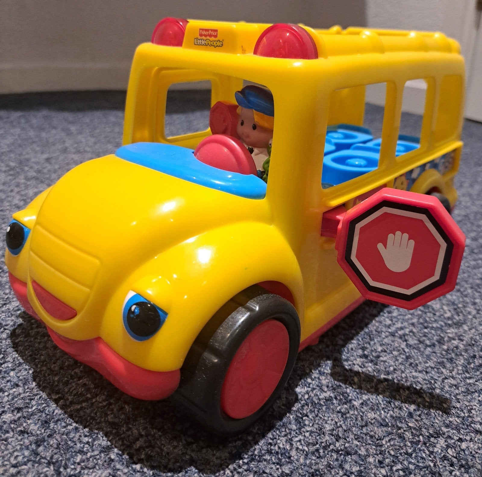 Fisher-Price Little People Schoolbus met figuur, Ophalen of Verzenden, Gebruikt