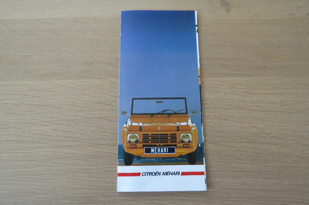 Originele folder Citroen Mehari (1985), Verzenden, Zo goed als nieuw, Overige merken