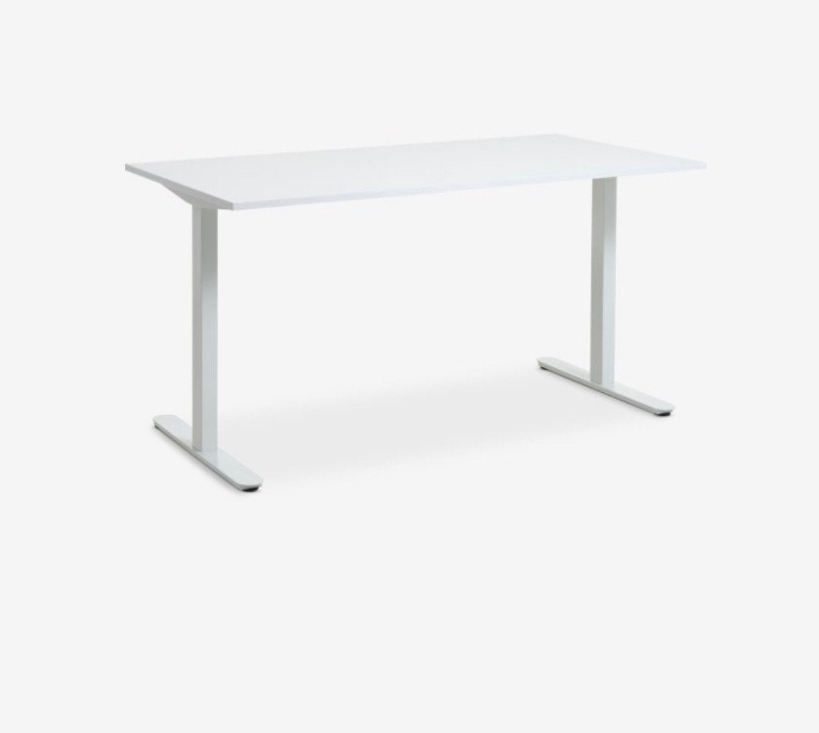 IKEA GALANT bureau wit met grijze poten, Ophalen, Demontabel, Gebruikt, 120 cm