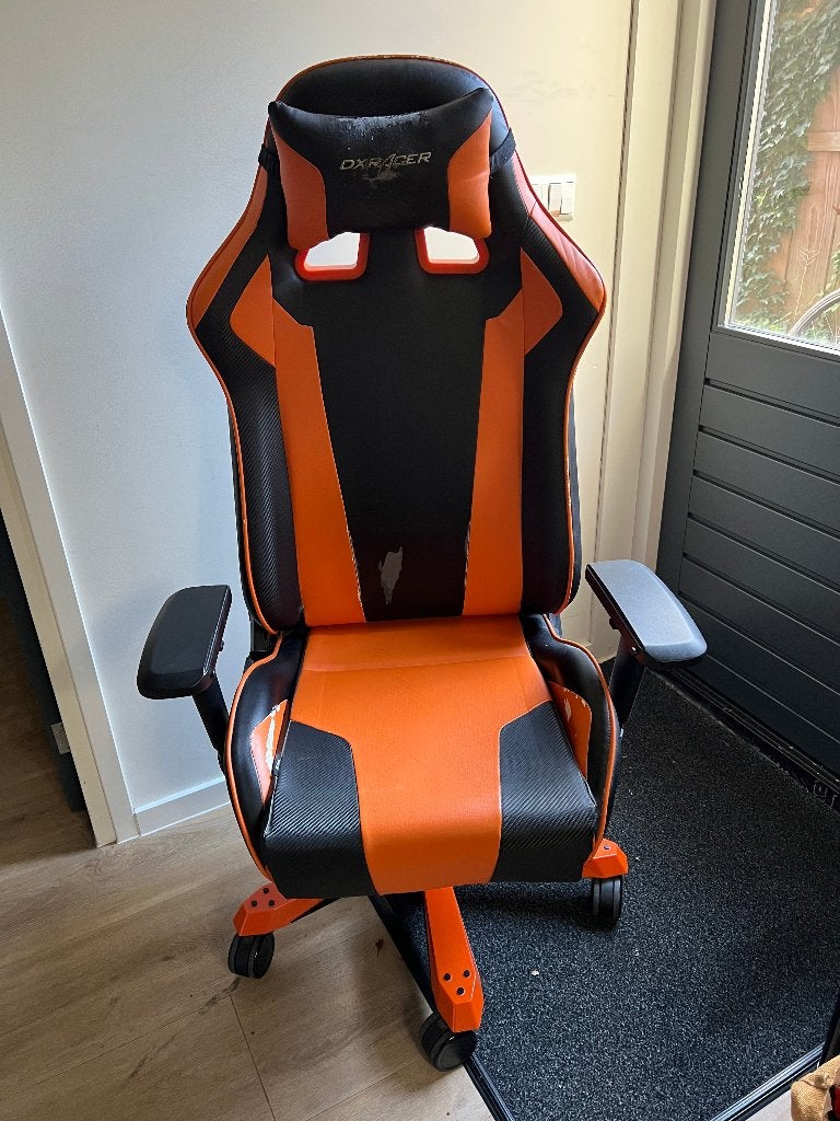 DXRacer Gamer Bureastoel, Huis en Inrichting, Ophalen, Gebruikt, Oranje, Gaming bureaustoel