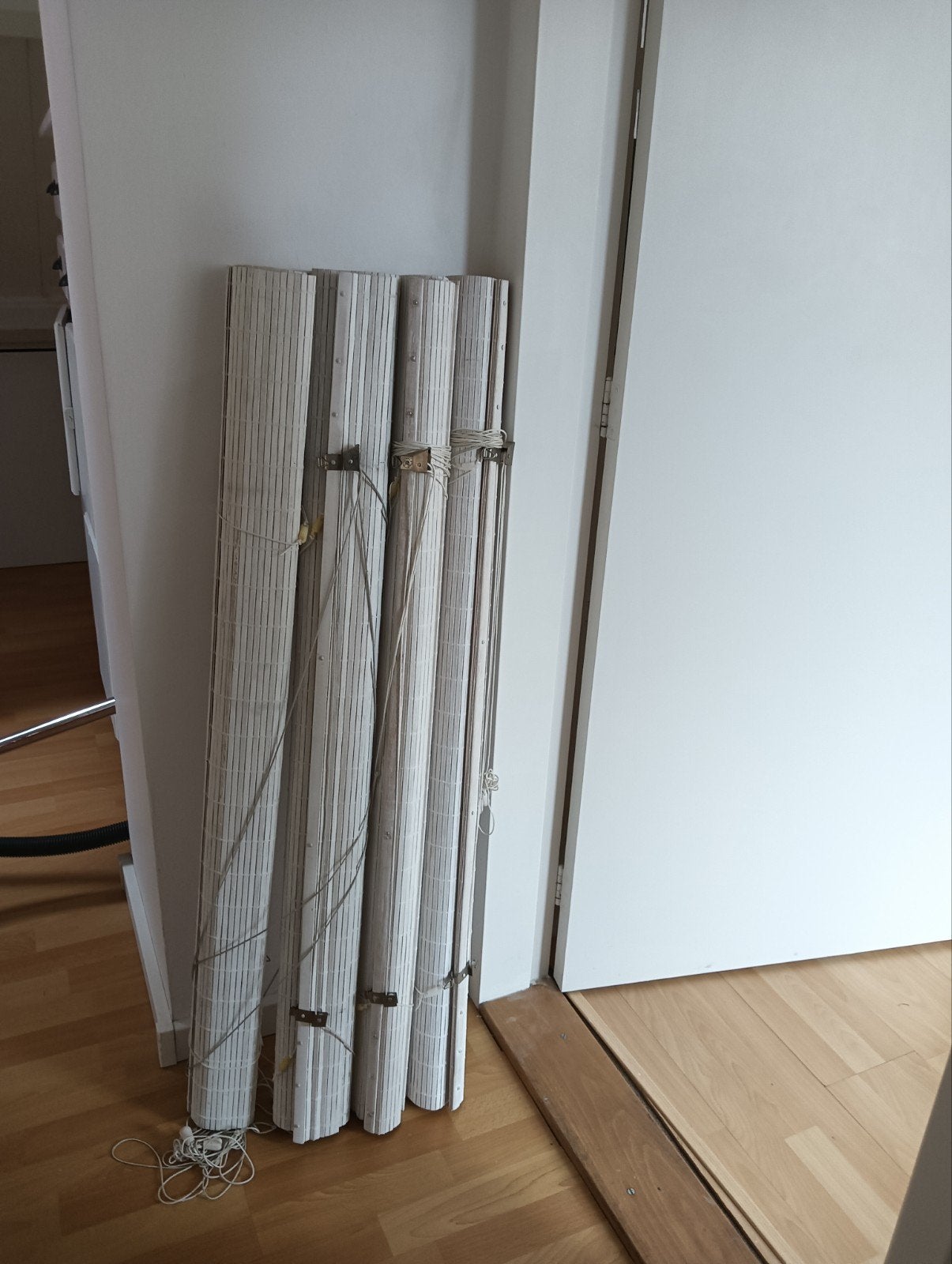 Rolgordijnen wit 4 stuks, Huis en Inrichting, Stoffering | Gordijnen en Lamellen, Ophalen, Wit