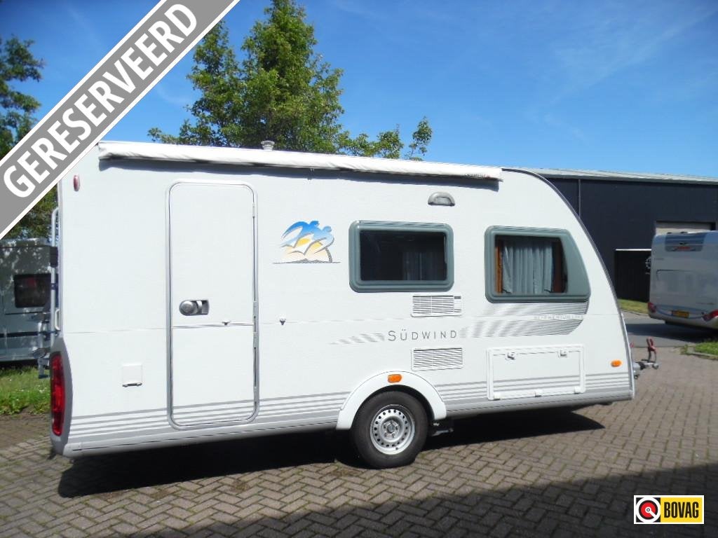 Knaus Sudwind 420 QD Zeer Mooie & Nette Knaus, Caravans en Kamperen, Bedrijf, Treinzit, 750 - 1000 kg, Kachel