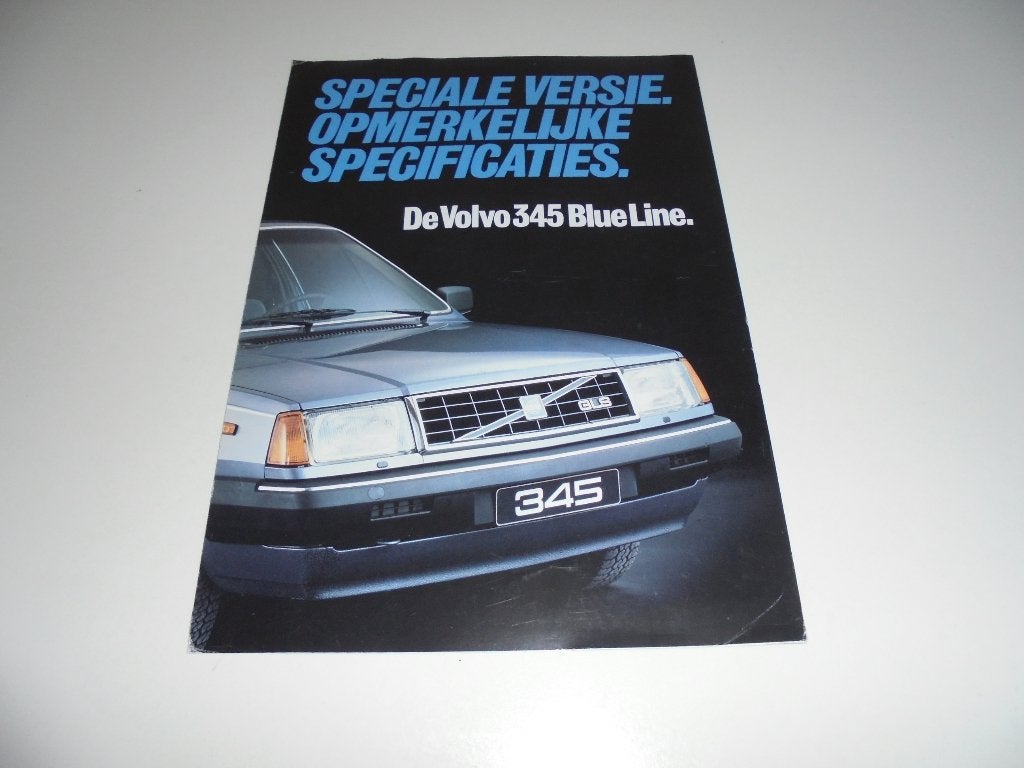 brochure Volvo 345 Blue Line, Ophalen of Verzenden, Zo goed als nieuw, Volvo