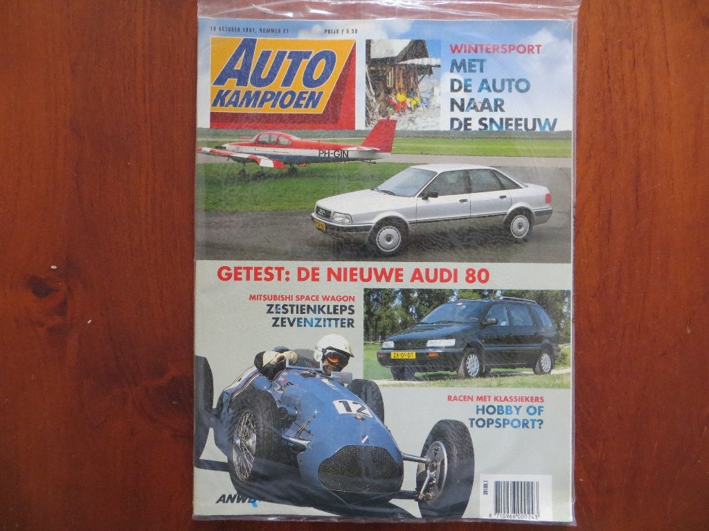 Autokampioen 21 1991 Audi 80, VW Karmann-Ghia, Space Wagon, Ophalen of Verzenden, Nieuw, Audi