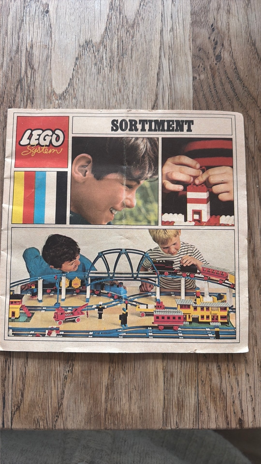 Vintage LEGO Catalogus 'Sortiment' (1968) - Electronic Trein, Ophalen of Verzenden, Zo goed als nieuw