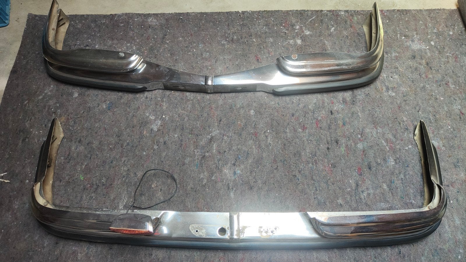 Mooie bumpers voor W111 coupé, Ophalen