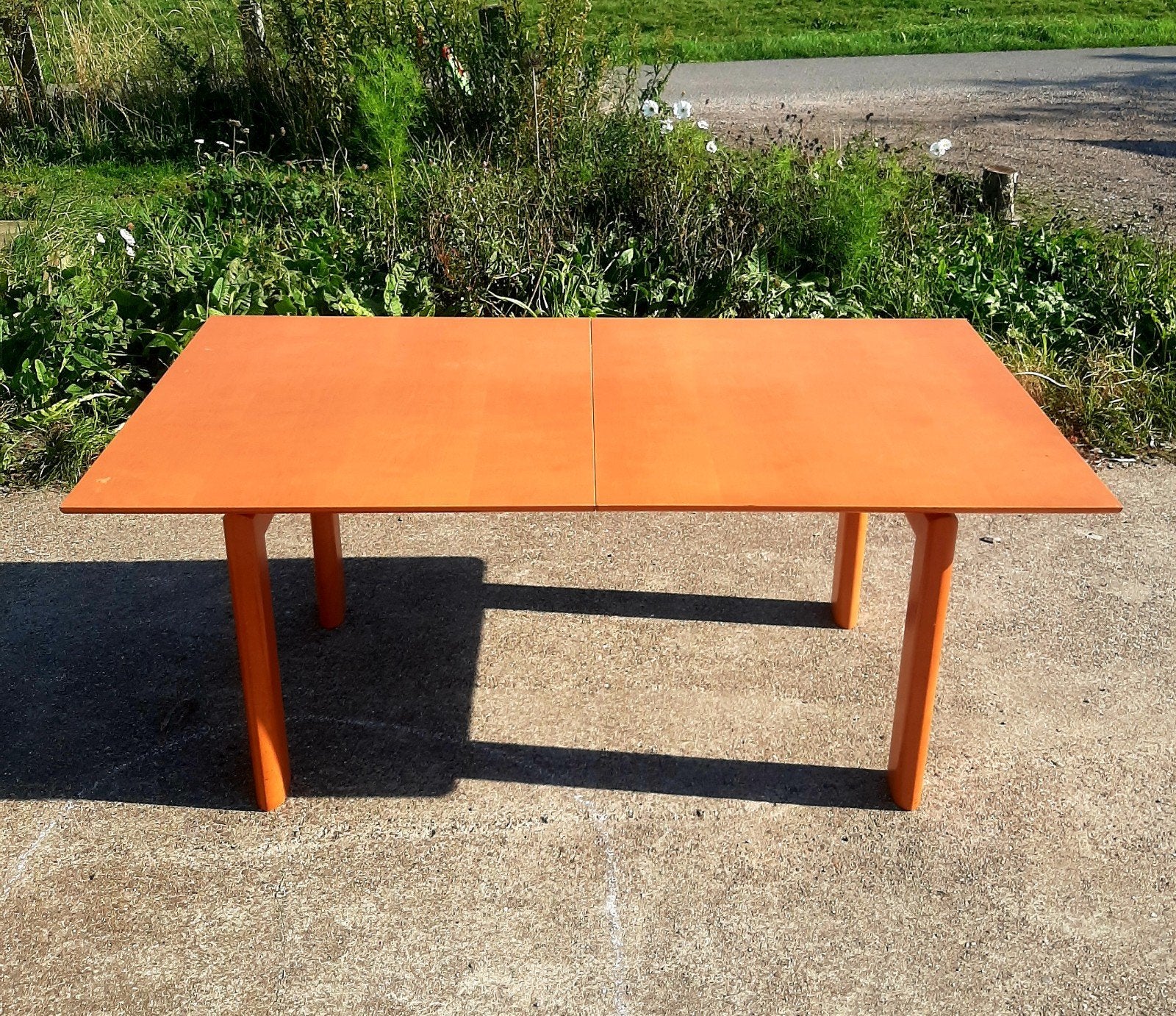 Deens Design Eettafel - (Uitschuifbaar / Mid Century), Ophalen, Gebruikt, 50 tot 100 cm, 150 tot 200 cm