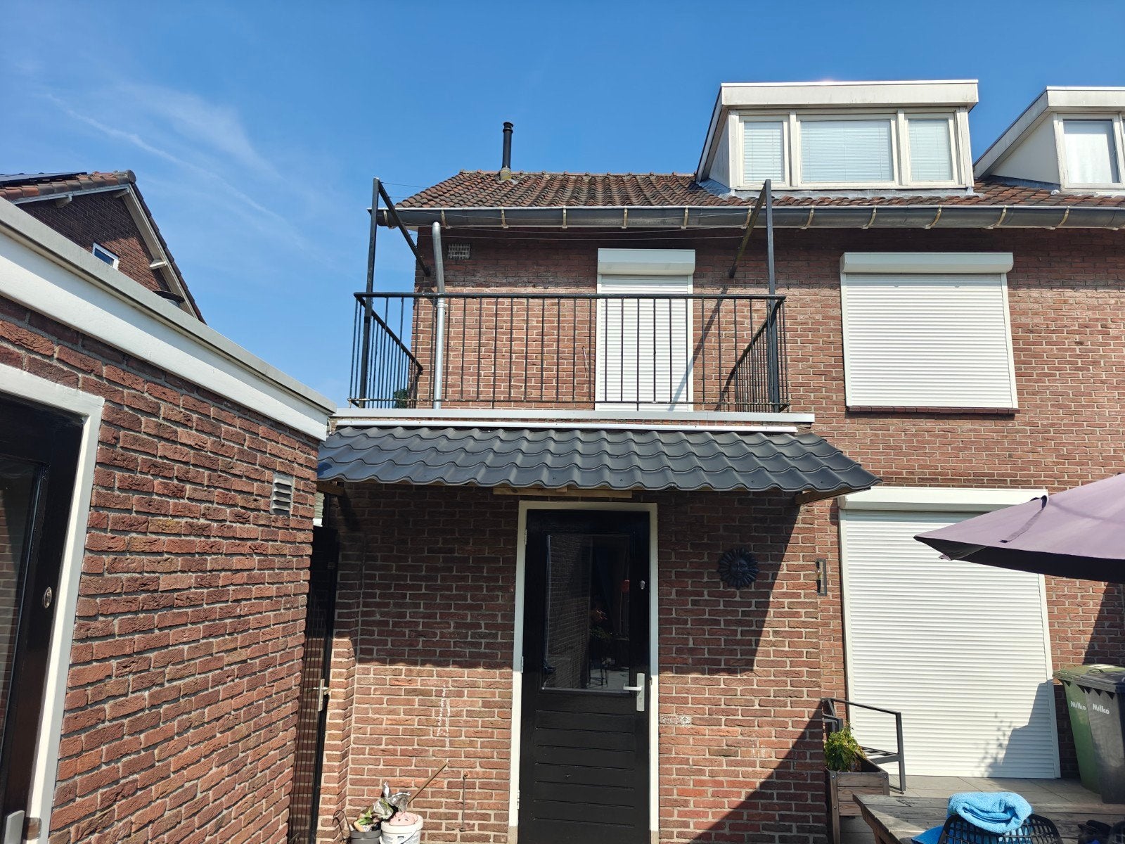 Dakpanplaat 140x118cm, Doe-het-zelf en Verbouw, Zwart, Nieuw, Minder dan 5 m², Metaal