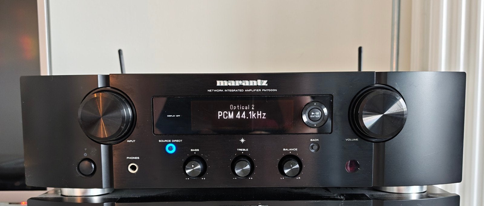 Marantz PM7000N versterker met streaming, Gebruikt, 60 tot 120 watt, Stereo, Ophalen