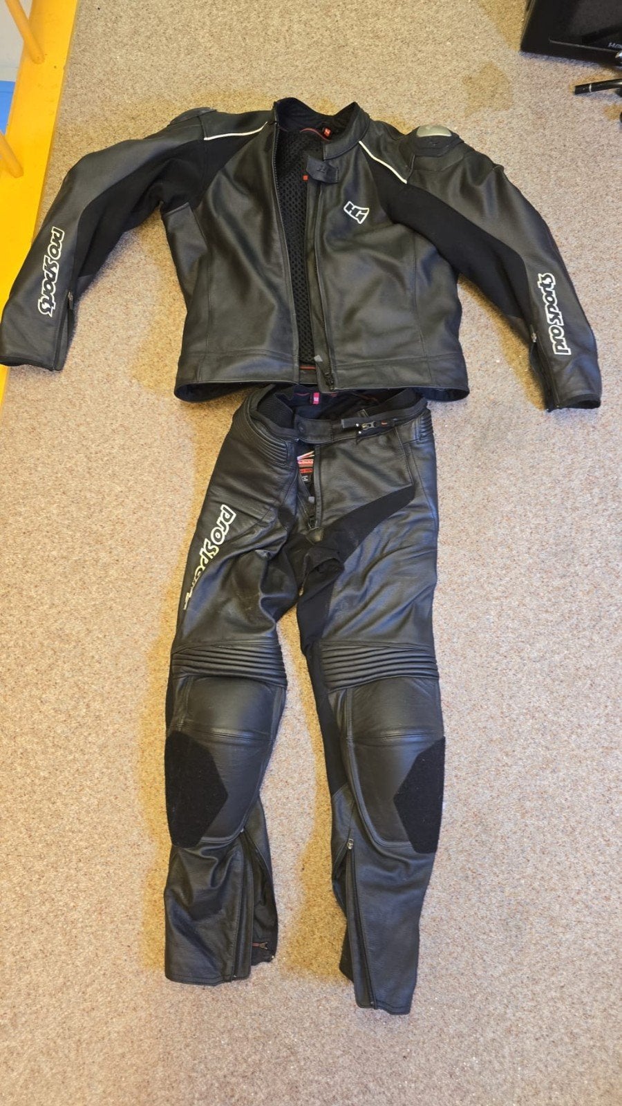 HG Leren Motorpak (Jas en Broek) Maat 54, Motoren, Ophalen, Tweedehands, Combipak