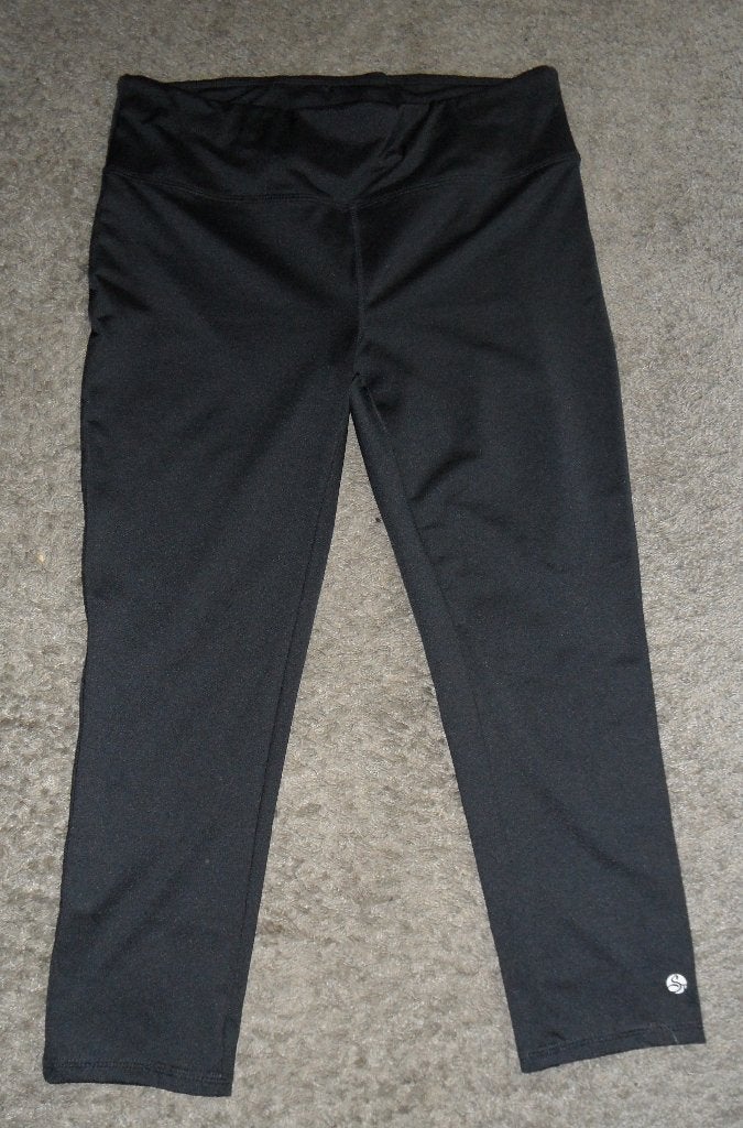 Driekwart, zwarte sport/fitnessbroek, Sophia Thiel, maat M, Maat 38/40 (M), Zwart, Sophia Thiel, Ophalen of Verzenden