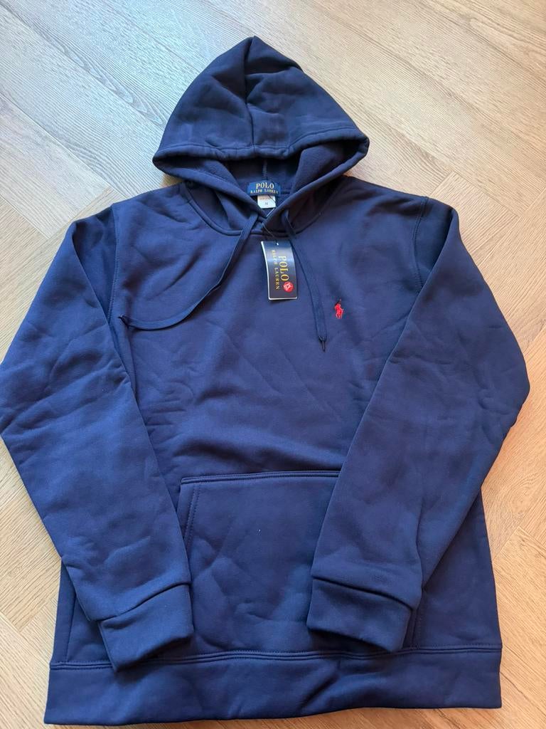 NEW Polo Ralph Lauren Pullover Hoodie - Dark Blue - Size M, Ophalen of Verzenden, Zo goed als nieuw, Maat 48/50 (M), Blauw
