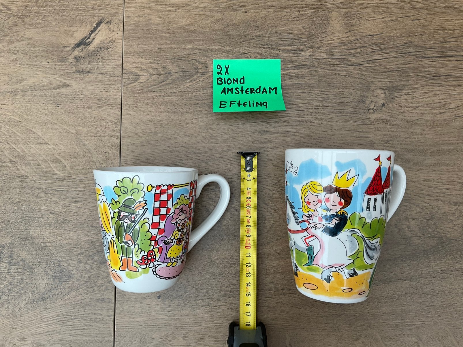 2 nieuwe zgan (GEEN SCHADE) Blond Amsterdam Efteling bekers, Huis en Inrichting, Ophalen, Nieuw, Modern, Kop(pen) en/of Schotel(s)