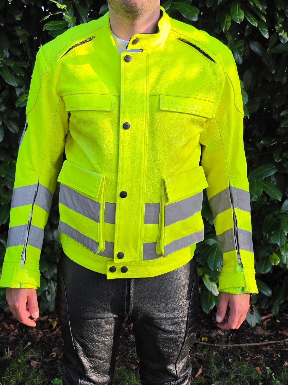 Restyle motorjas, maat L, Motoren, Heren, Jas | leer, Ophalen of Verzenden, Restyle