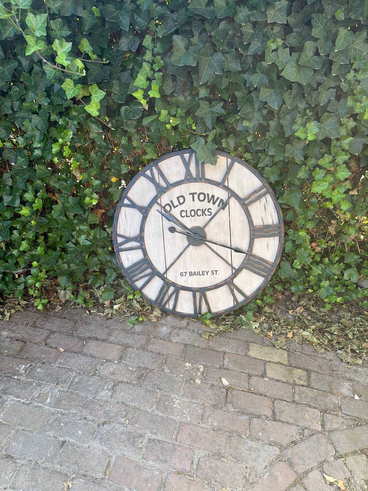 Grote wandklok 'Old Town Clocks' - 1 meter doorsnee, Ophalen
