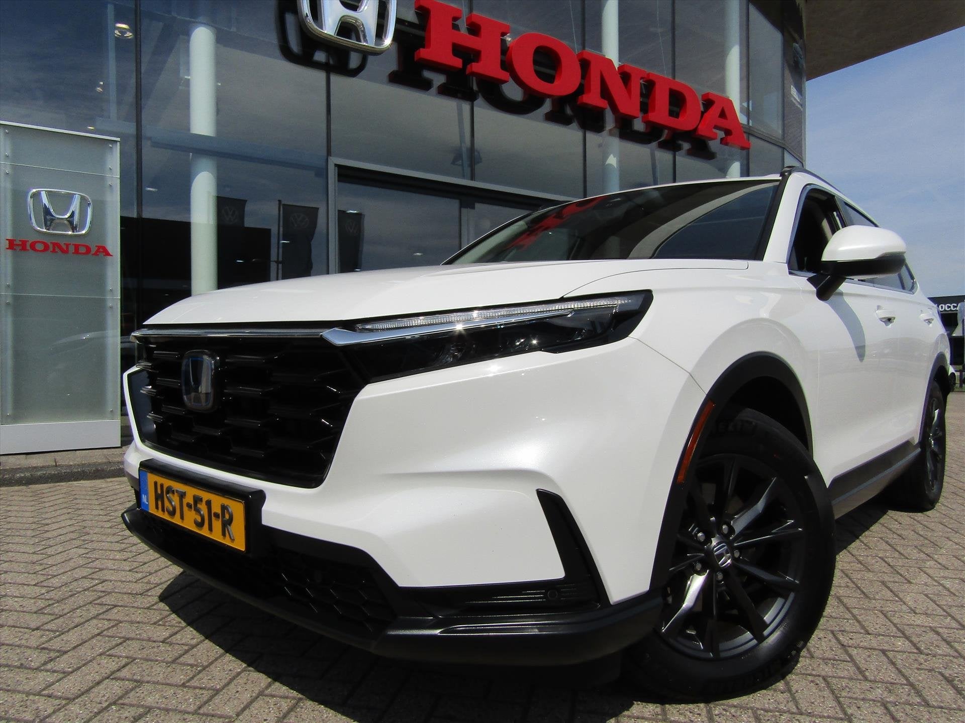 Honda CR-V 2.0 Full Hybrid 184pk 2WD CVT Elegance,Trekhaak,, Gebruikt, 4 cilinders, Wit, Bedrijf
