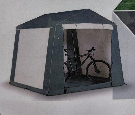 Handig schuurtje voor de camping of tuin, Ophalen