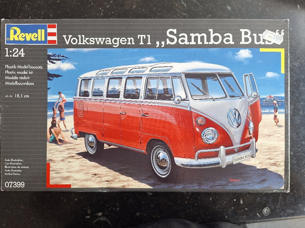 Revell VW TI  Samba en VW Kever van? - restanten 1/24, Gebruikt, Auto, Verzenden, 1:32 tot 1:50