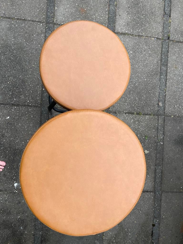 2 in hoogte verstelbare barkrukken, zithoogte 68-85 cm, Huis en Inrichting, Barkrukken, Ophalen, Gebruikt, In hoogte verstelbaar