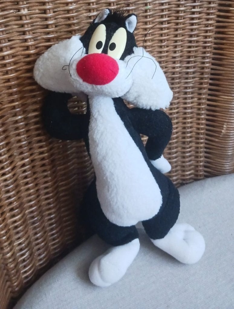 Looney Tunes - Sylvester de kat knuffel, Overige merken, Ophalen of Verzenden, Zo goed als nieuw, Met label