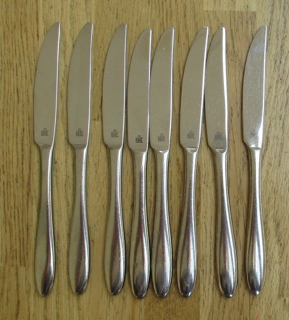 8 messen BK mes 21cm 74gram Model Vliet? 3 euro per stuk, Ophalen of Verzenden, Rvs of Chroom