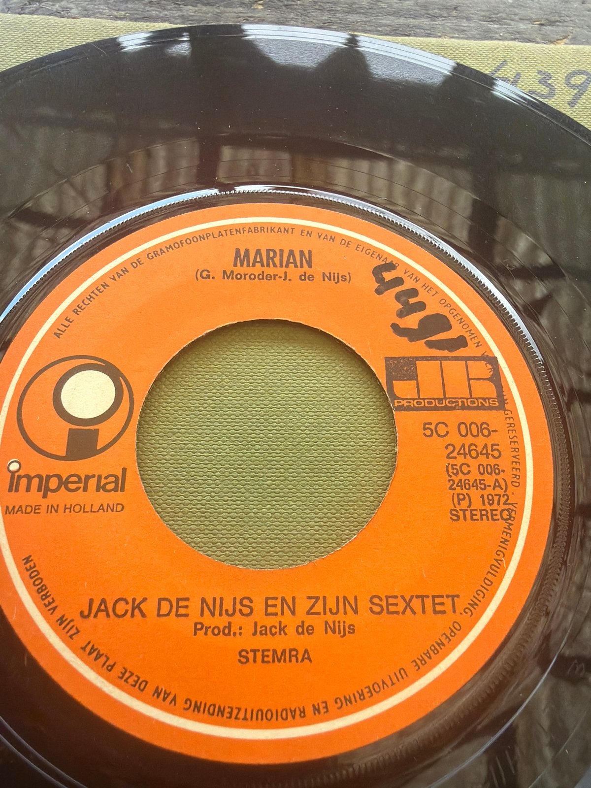 Jack de Nijs en zijn Sextet - Marian (Zonder cover), Gebruikt, 7 inch, Ophalen of Verzenden, EP