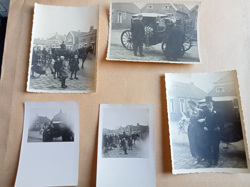 5 oude foto's  Stiens  smallebrug, Gebruikt, Verzenden, Foto, Voor 1940