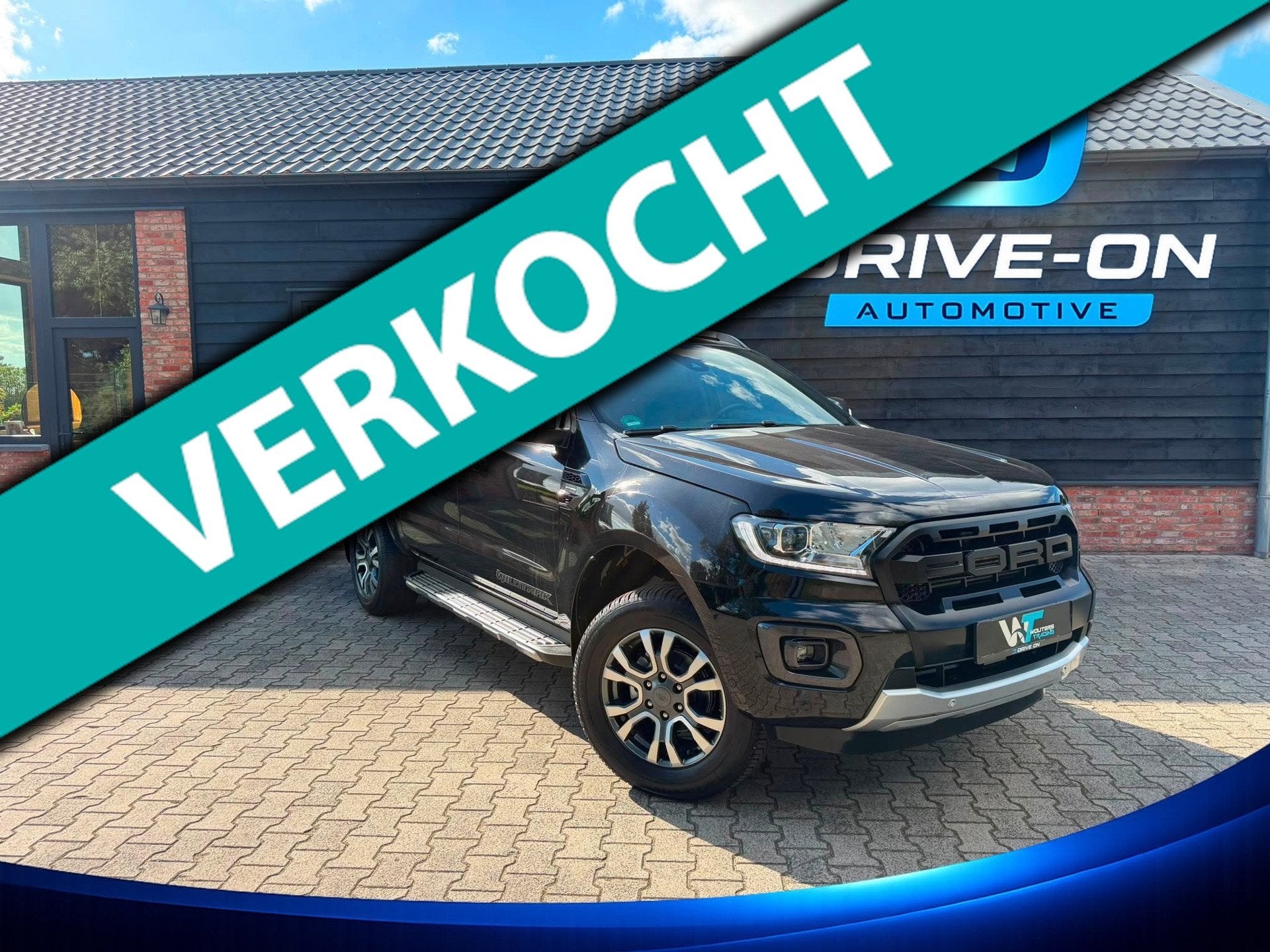 Ford Ranger 2.0 EcoBlue Wildtrak - 5 persoons - nieuwstaat, Auto's, Automaat, Gebruikt, Zwart, 4 cilinders
