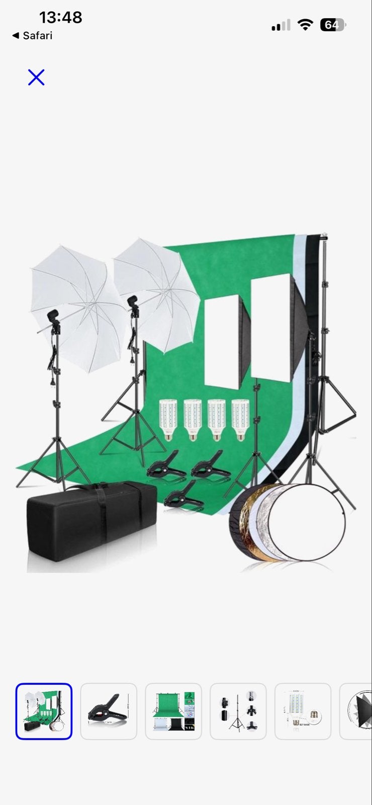 Complete Fotostudio Set met Achtergronden en Verlichting, Complete fotostudio, Ophalen of Verzenden, Zo goed als nieuw, Overige merken