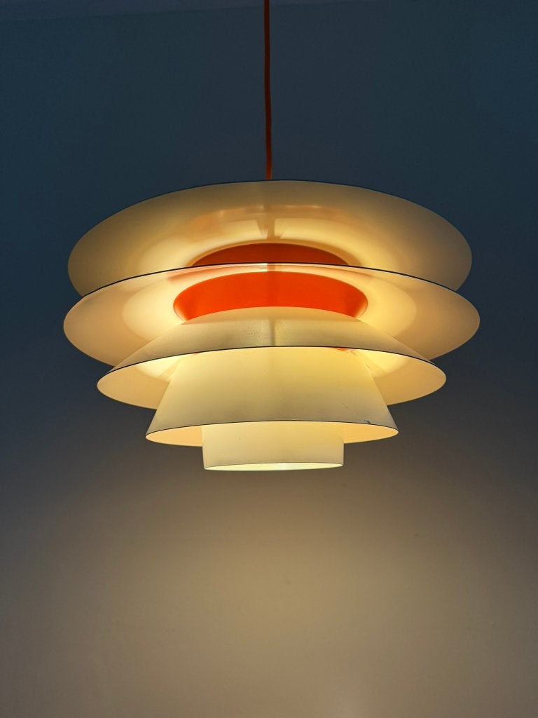 Vintage Verona hanglamp - Nordisk Solar - Sven Middelboe, Gebruikt, Scandinavisch, X, Metaal