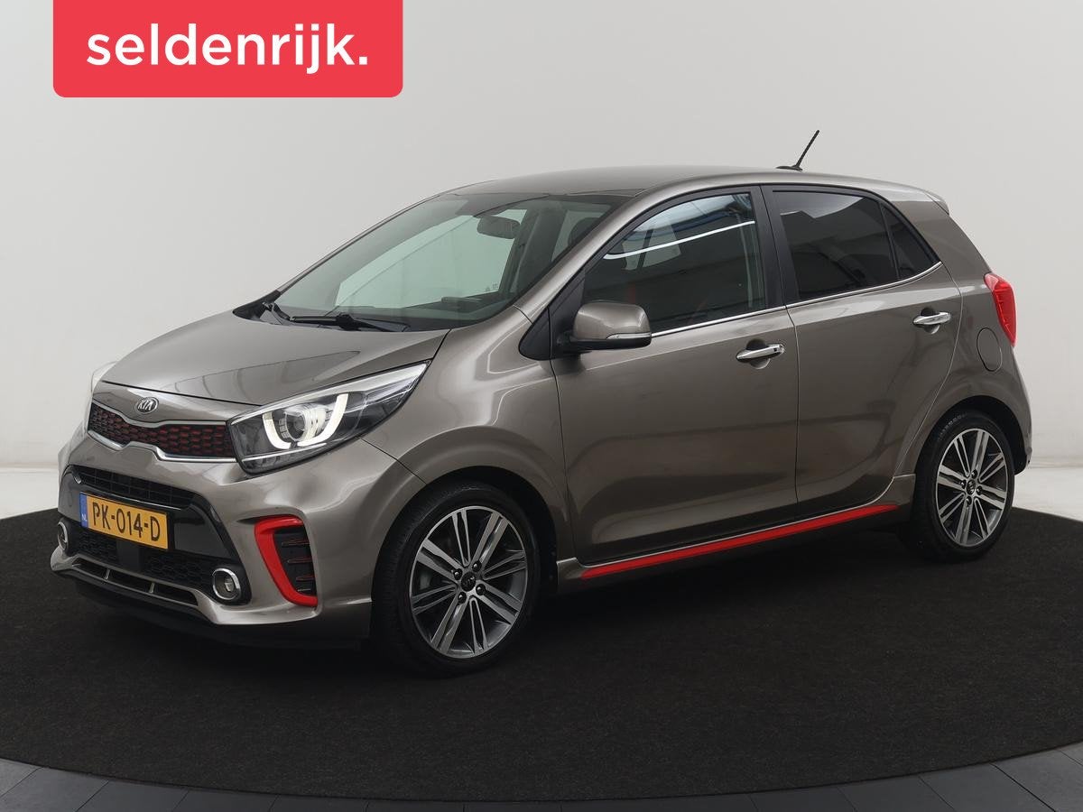 Kia Picanto 1.2 CVVT GT-Line | Leder | Stuur/stoel verwarmin, Auto's, Voorwielaandrijving, 839 kg, Gebruikt, Euro 6
