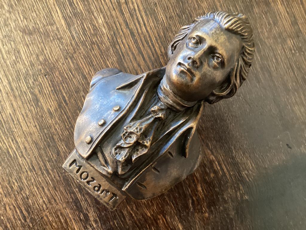 Mozart Buste hoog 18 cm, Antiek en Kunst, Ophalen of Verzenden