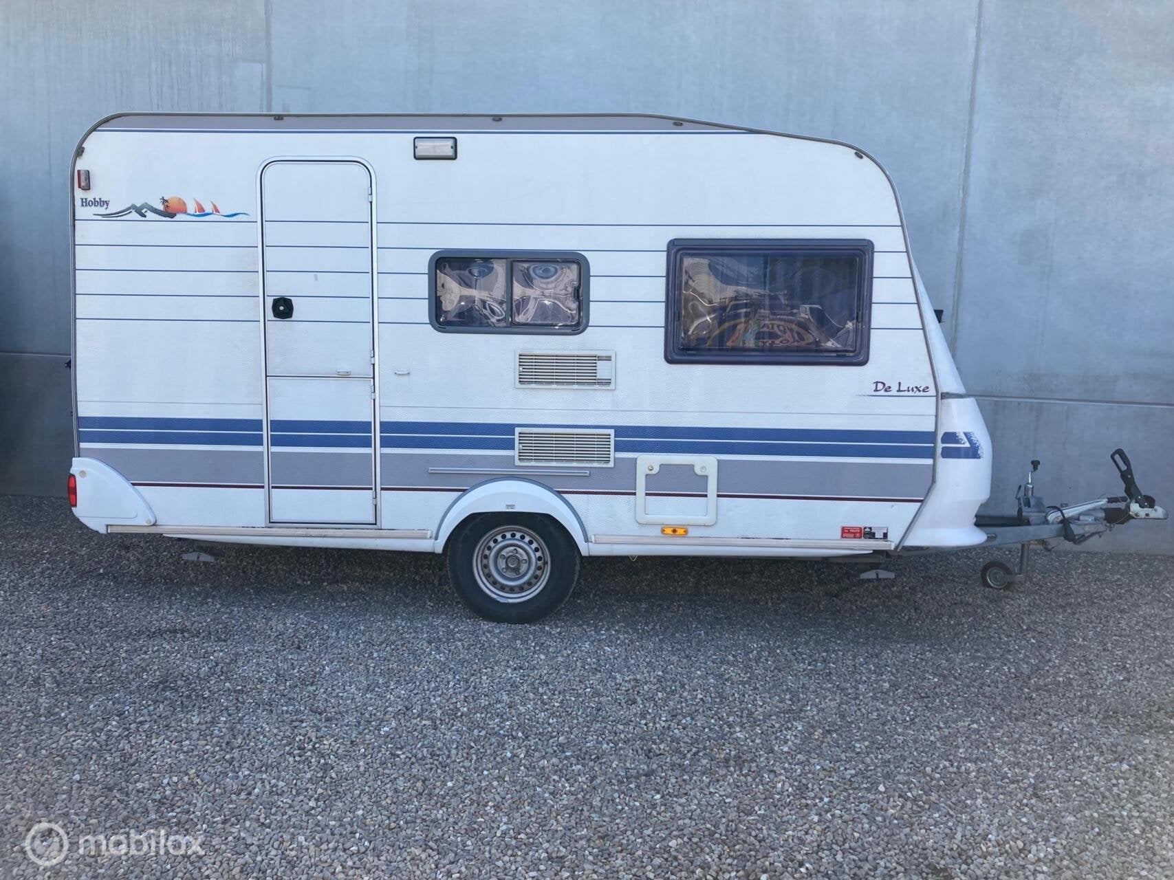 Hobby 400 De Luxe met Luifel, Caravans en Kamperen, Hobby, Hobby, Bedrijf, 750 - 1000 kg